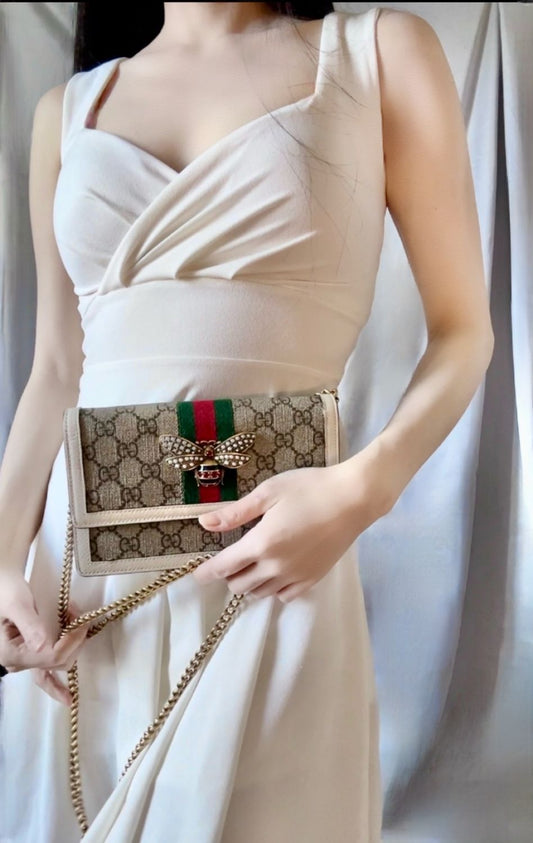 Gucci Queen Margaret chain shoulder sling crossbody bag WOC