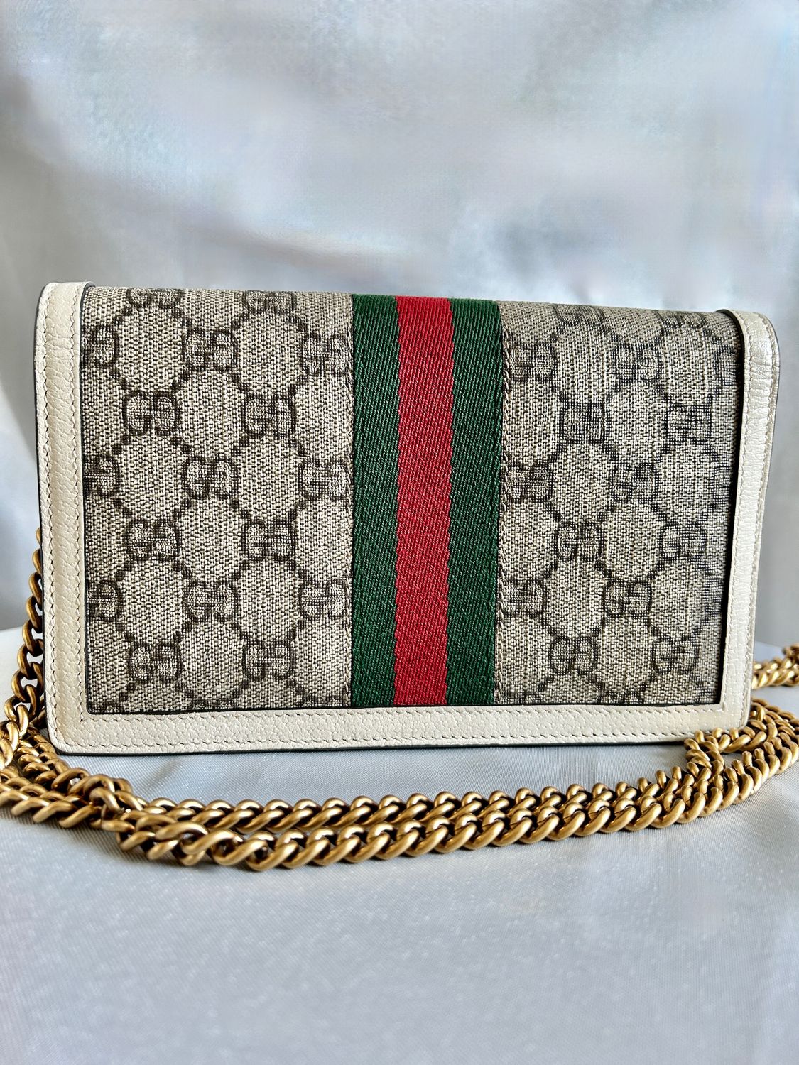 Gucci Queen Margaret chain shoulder sling crossbody bag WOC