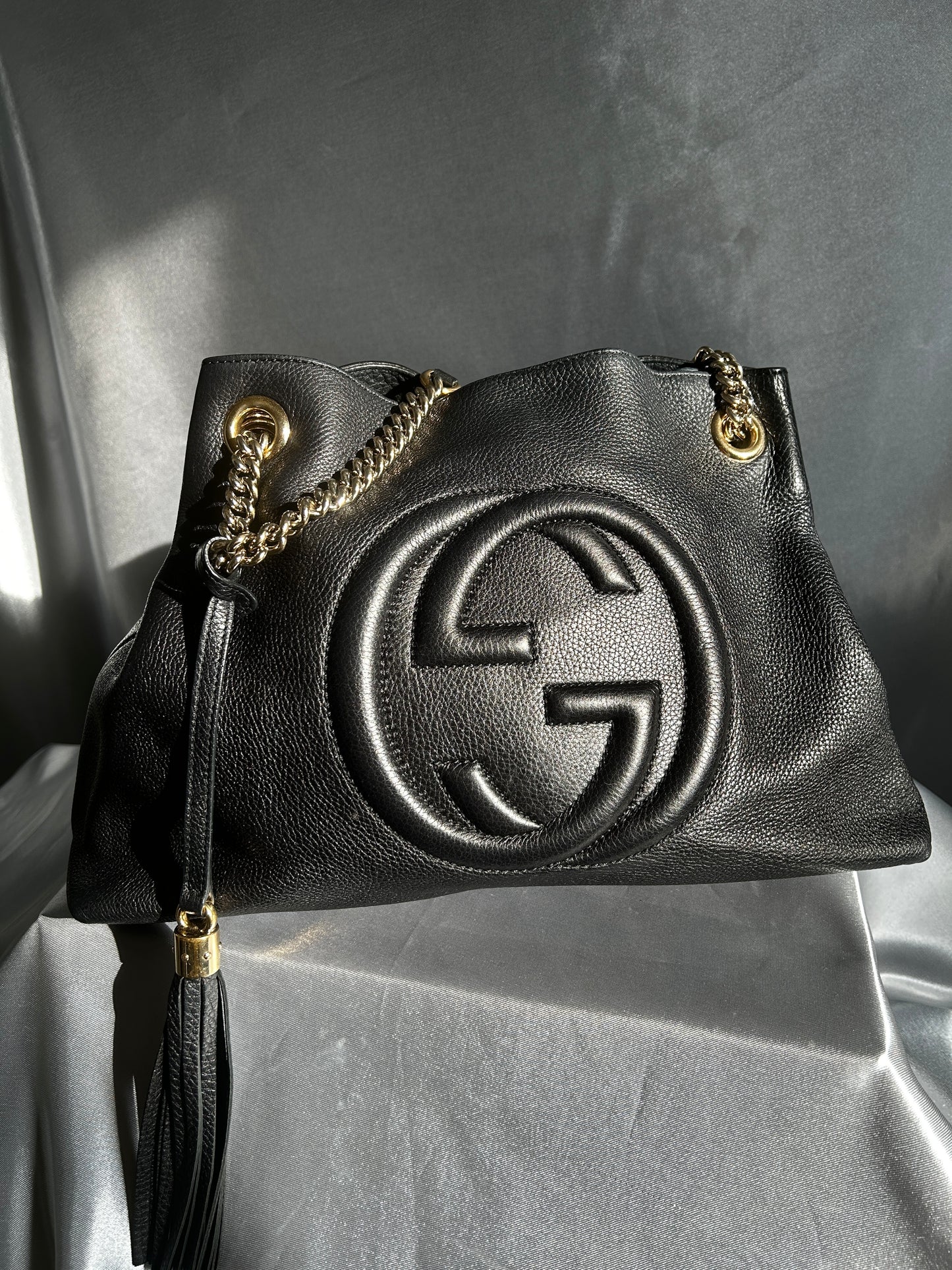 Gucci Black Soho Chain Shoulder Bag