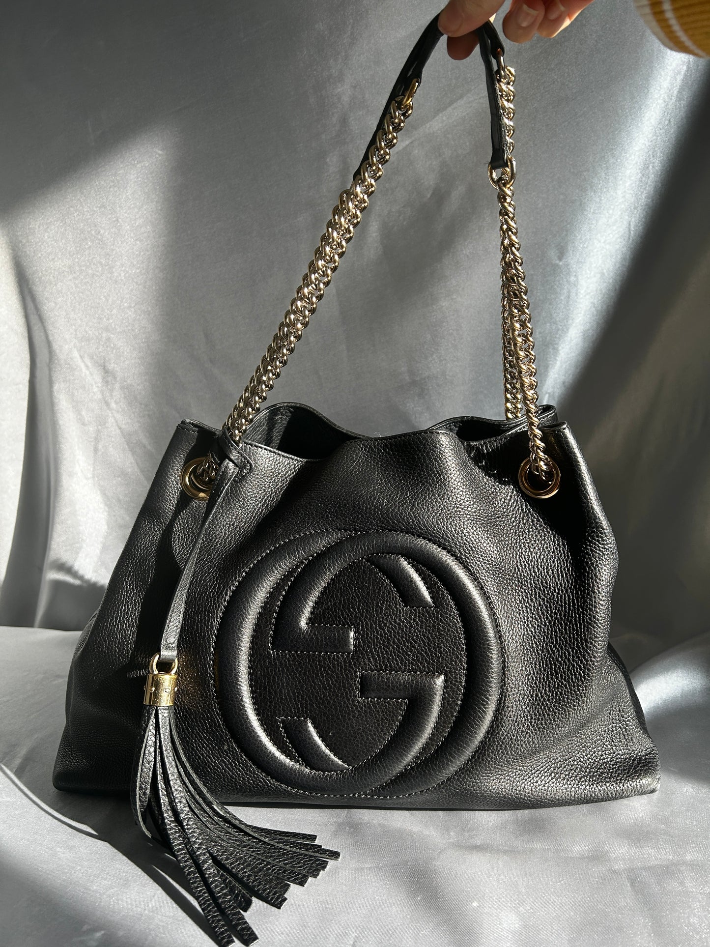 Gucci Black Soho Chain Shoulder Bag