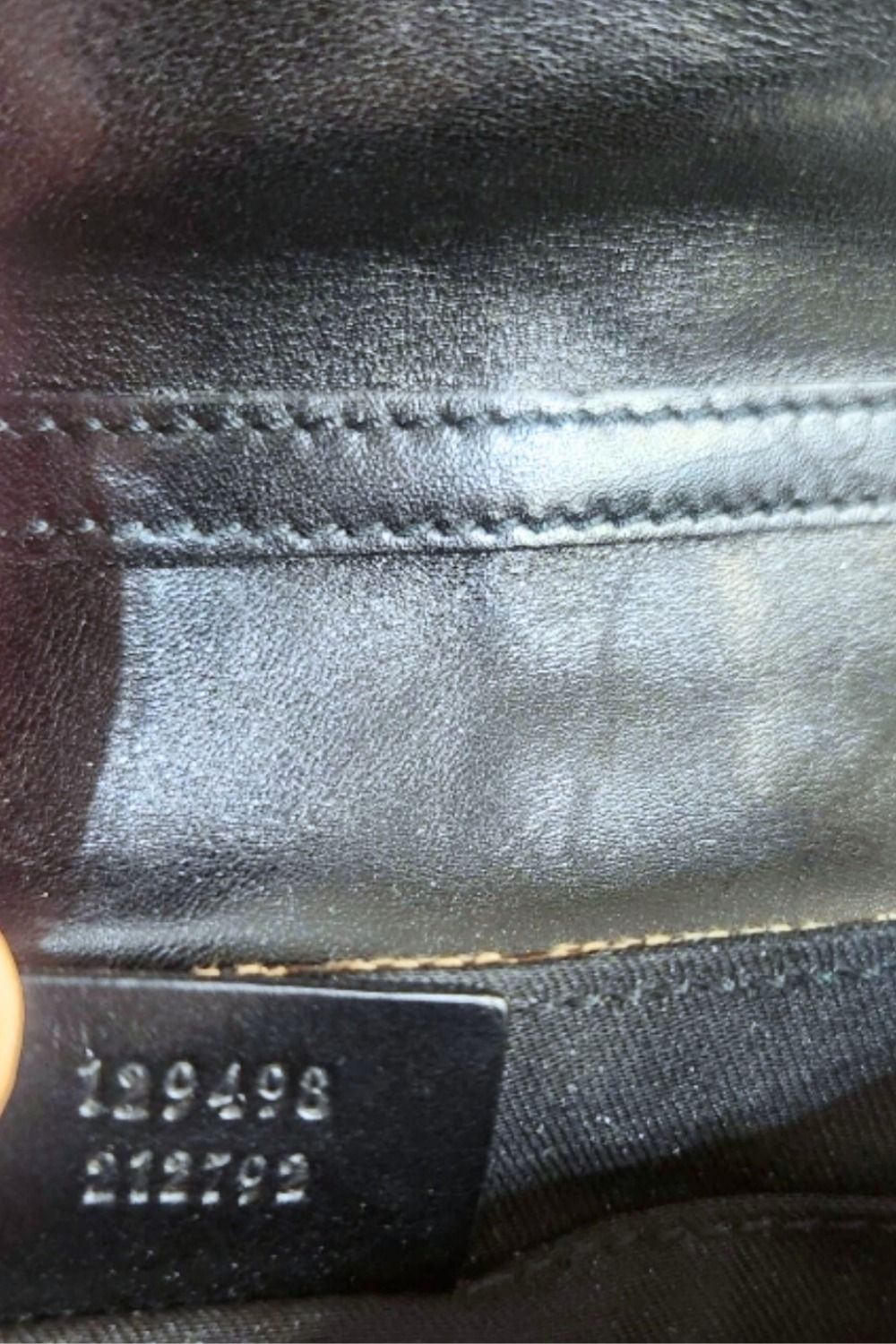 Gucci Black Canvas Horsebit shoulder Clutch / pouch Bag handbag